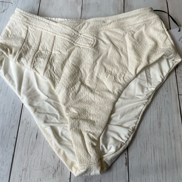 Revel Rey Hunter Bikini Bottom in Cream Snake Texture Size S high waisted boho - Picture 11 of 12